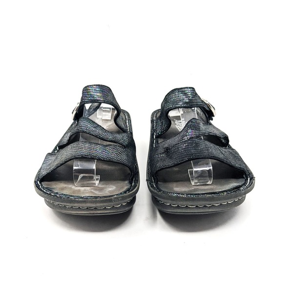 Alegria Womens 8/8.5 Colette Sandals Royals Holographic Iridescent Comfort 38 - Picture 5 of 11